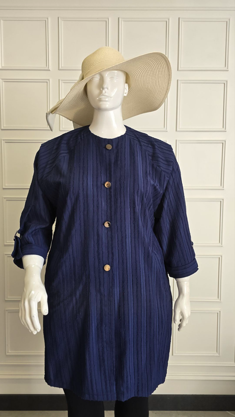 مانتو آستین سگک سایز بزرگ زنانه